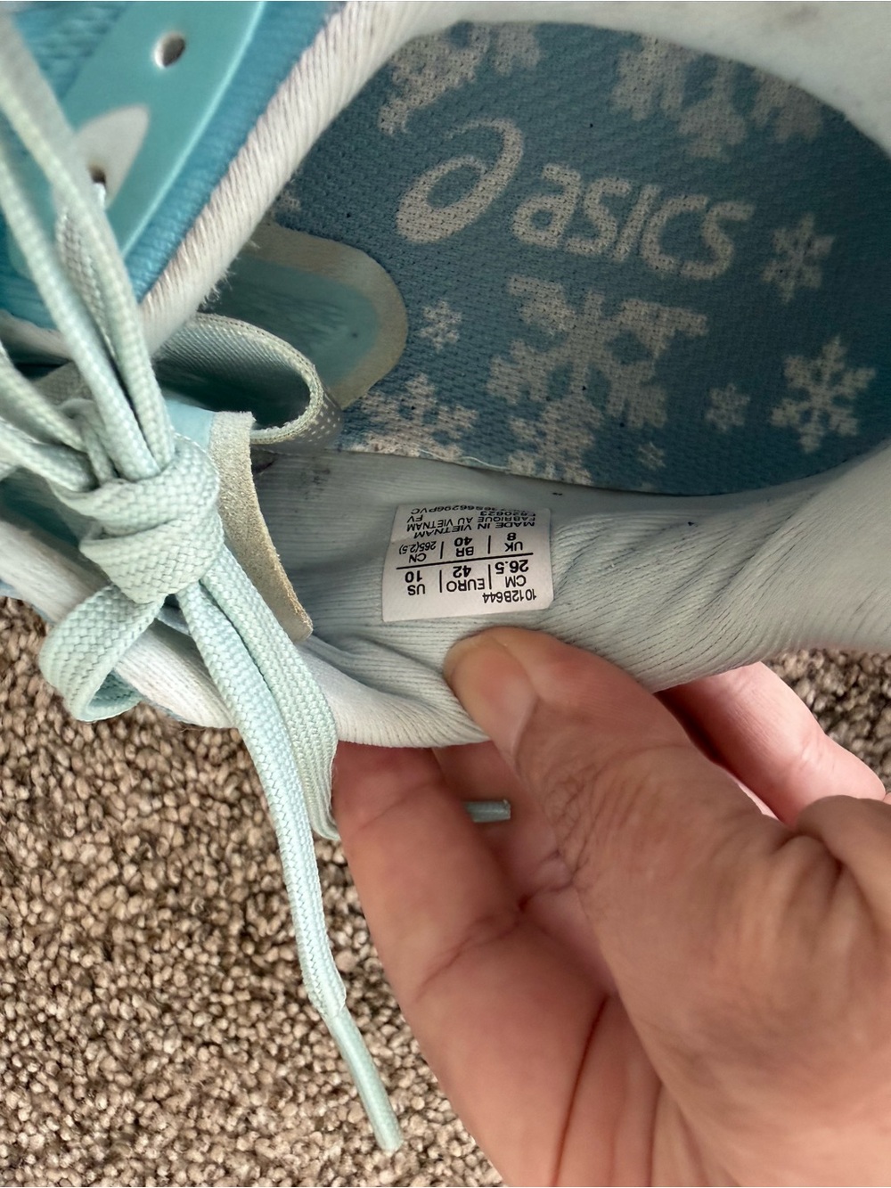 Asics Gel-Noosa Tri 15 Soothing Sea Blue/ Pure Silver Running Shoes Sz 10 - Picture 6 of 12